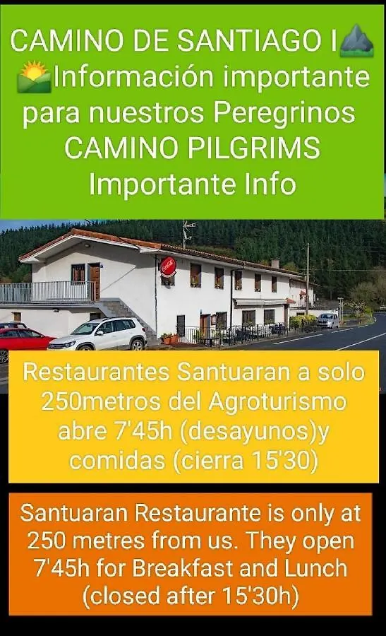 Agroturismo Erlete Goikoa -Estamos En El Camino De Santiago -We Are On The Camino De Santiago Deba Country house